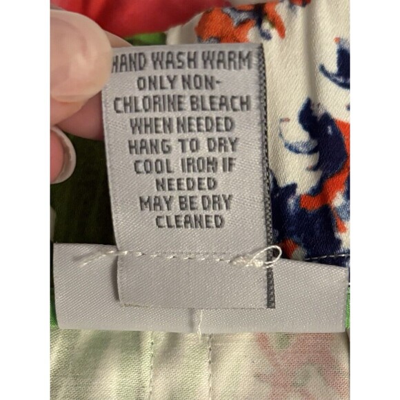 SOFT SURROUNDINGS ALine Skirt Size Large Petite Floral Tropical Pockets Belted - Picture 4 of 9